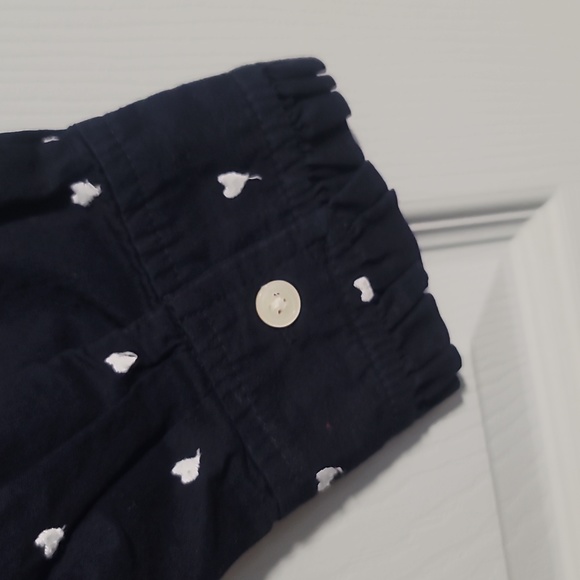❤️Womens Navy button up cotton blouse by Loft - Picture 4 of 4